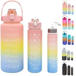dhruvi Water Bottle Set with Time Markers, Leak-Proof Design with Silicone Seal 2000 ml Water Bottles-picture-25