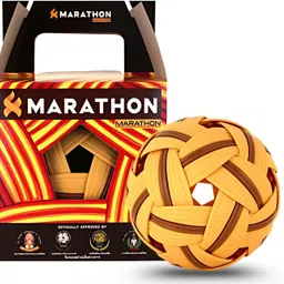 vayinato Marathon MT-201 Competition General Sepak Takraw Ball for Men Volleyball - Size: 3-picture-11