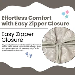 the little lookers Self Design Crib Swaddling Baby Blanket for Mild Winter image 5