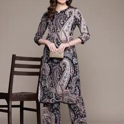 Women Pure Cotton Kurta Pant Set-image-56