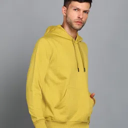 alan jones Men Full Sleeve Solid Hooded Sweatshirt image 5