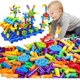toys n smile Pipe Puzzle Building Block Creative Educational Construction Toy for Kids image 3