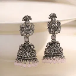 Priyaasi Silver Plated Temple Jhumkas-picture-26