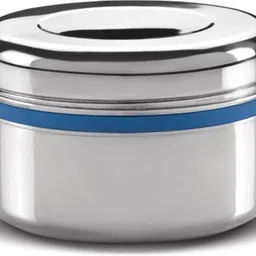 milton Supreme Big Single Container Snacks Box, Steel Plain 1 Containers Lunch Box-picture-23