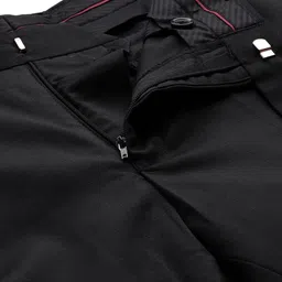 raymond Men Slim Fit Black Polyester Trousers image 4