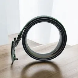 fazon Men Casual, Evening, Formal, Party Black, Brown Texas Leatherite Reversible Belt image 4