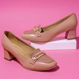 Inc 5 Textured Buckled Block Heel Pumps-picture-24