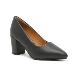 Bruno Manetti Navy Blue Block Pumps Heels image 5