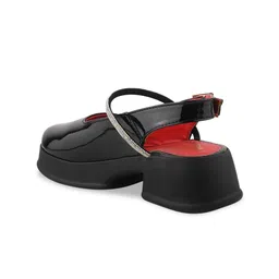 Shoetopia Round Toe Block Heeled Pumps image 3