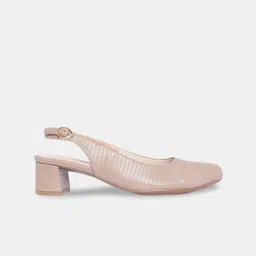 Forever Glam by Pantaloons Textured Block Heels Mules image 3