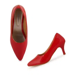 SAPATOS Pointed Toe Closed Back Kitten Pumps image 5