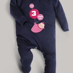 FFLIRTYGO Unisex Kids Navy Blue & Pink Printed Basic Jumpsuit-picture-29