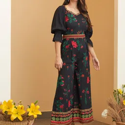 Rustorange Printed Culotte Jumpsuit image 3