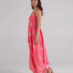 Pasha Floral Printed Shoulder Straps Dhoti Jumpsuit image 3