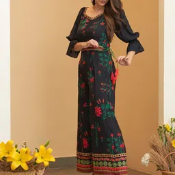 Rustorange Printed Culotte Jumpsuit image 4