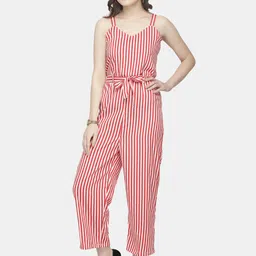 Sayesha Women Striped Basic Jumpsuit image 5
