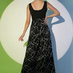 Berrylush Abstract Printed Scoop Neck Basic Jumpsuit image 4