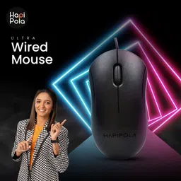 HapiPola Ultra Wired Ambidextrous Optical Mouse image 4