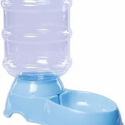 inllex Pet Water Dispenser for Dog Cat Animal Gravity Automatic Water Storage Bottle Bowl Dish Stand Round Plastic Pet Bowl & Bottle Round Plastic Pet Bowl-picture-31