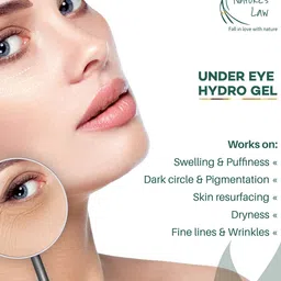 Nature's Law Under Eye Hydro Gel with Spirulina Extract Vitamin B3 & E - 15 gm image 3