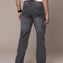 roadster Men Straight Fit Mid Rise Grey Jeans image 3