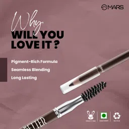 mars 2-in-1 Eyebrow Pencil | Effortless Filling & Precise Shaping with Spoolie Styler image 2