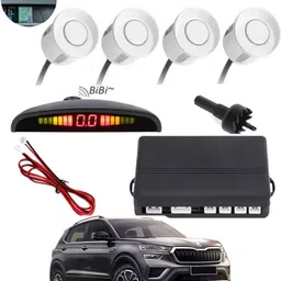 peeps store Universal 4 White Reverse Parking Sensor-PS25N424 Universal 4 White Reverse Parking Sensor-PS25N424 Parking Sensor image 1