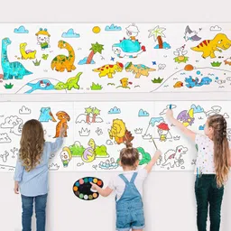 hurryshoppy Painting Drawing Paper Roll for Kids 118" X 12" Large Book Poster Drawing Toys-picture-18