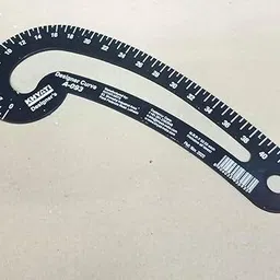 saravana super mart L Scale, 40 cm Designer Curve, 30cm ruler used in fashion design and tailoring Ruler image 2
