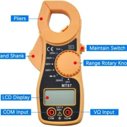 gilhot MT-87 Digital Clamp Multimeter | AC Current Tester 600A | Auto Power-off Digital Multimeter image 5