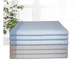 athom living Multicolour Cotton Striped 220 GSM Bath Towels 6 Pc image 3