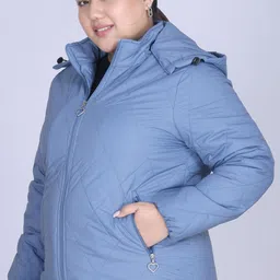 prink Women Solid Puffer Jacket image 3