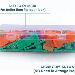 quyzo mix clour clo PACK 32 Plastic Cloth Clips image 2