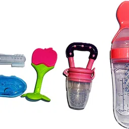 msnl MS FEEDER SPOON BOTTLE, NIBBLER, TEETHER, FINGER TEETH BRUSH, MULTICOLOR Feeder-picture-19
