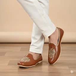 dfr Ethnic Jutti Wedding Kurta Loafer Jalsa Juti Casuals For Men-picture-16