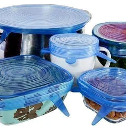 masox store Premium Silicone Lid Flexible Round Shape 6 Different Sizes for Food Storage A6 2.6 inch, 3.8 inch, 4.5 inch, 5.7 inch, 6.5 inch, 8.3 inch Lid Set, Pack of 6-picture-19