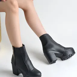 nzs Smart Casual Mid Top | Winter Boots |Lace-UP |Trendy Boots For Girls Boots Boots For Women image 2