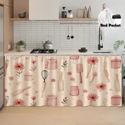 anshmjimn 150 cm (5 ft) Window Satin Blackout Curtain Single Curtain image 5