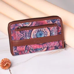 zouk Women Casual, Formal Pink Jute Wrist Wallet - Regular Size-picture-37