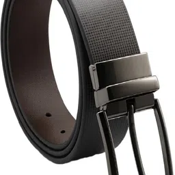 boomslang Men Formal, Casual Brown, Black, Brown, Black Genuine Leather Reversible Belt image 2