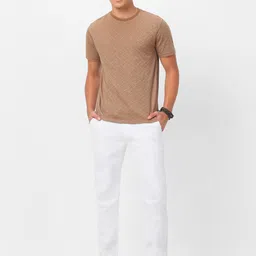 urbano fashion Men Regular Mid Rise White Jeans image 4