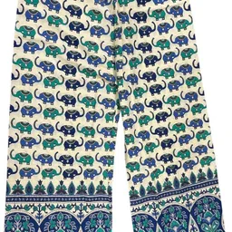 Animal Print Cotton Women Harem Pants-image-0