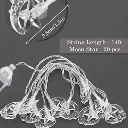 glowhere 20 LEDs 5 m Yellow Steady Star Rice Lights image 2