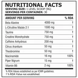 Pole Nutrition Teazer Pre Workout,  0.59 lb  Fruit Punch  image 3