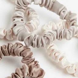 H&M 4-Pack Silk Scrunchies image 4
