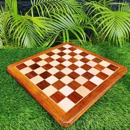 prime homes Flat Chess Board Made with Rosewood| Chess Pieces Not Included 16x16inch 45 cm Chess Board image 3