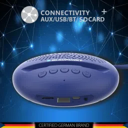 Blaupunkt BT02 5W Portable Bluetooth Speaker (52mm Speaker Driver, Mono Channel, Royal Blue) image 3