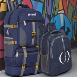 sky spirit Dual Trek Rucksack & Big Backpack Travel Bag Combo Rucksack - 700 L-picture-18