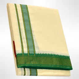 TUNI MANI SPL Padayappa Mayilkan Border 9X5 Panchakajam (4.0mtr Dhoti, 2.25mtr Towel) Men Dhoti-image-20