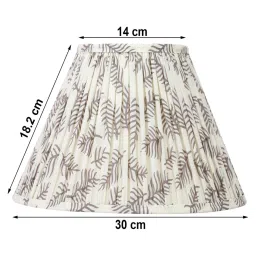 lampenschirm india Pine Craft 30cm Empire Cotton Lampshade (Grey) image 2